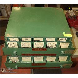 2 VINTAGE SPAE NAUR DISPLAY BOXES OF COMPRESSION