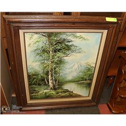 29" X 33" FRAMED OIL ON CANVAS PAINTING