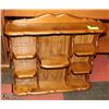 Image 1 : WOOD WALL DISPLAY SHELF 25" X 22" X 5"