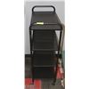 Image 1 : BLACK METAL SHELVING CART 41" TALL