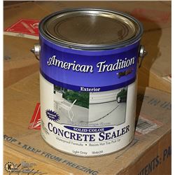 CASE OF CONCRETE STAIN GREY - 4 GALLONS PER CASE