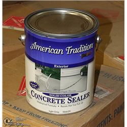 CASE OF CONCRETE STAIN GREY - 4 GALLONS PER CASE