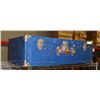 Image 1 : VINTAGE METAL TRUNK 30" X 18" X 9"