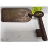 Image 1 : VINTAGE STYLE 'HOTEL PARIS' BROTHEL KEY AND TAG