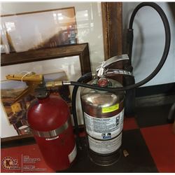 2 LARGE FIRE EXTINGUISHERS