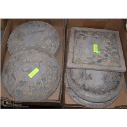 6 PATIO STONES (DECORATIVE)