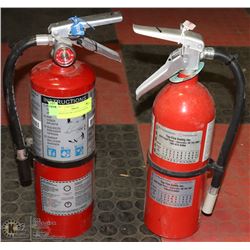 2 MEDIUM FIRE EXTINGUISHERS