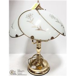 VINTAGE 1970'S DECORATED LAMP 20" TALL