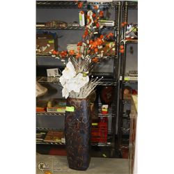 FLORAL ARRANGEMENT IN DECORATIVE VASE 41" TALL