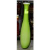 Image 1 : TALL ART GLASS VASE. 21" TALL