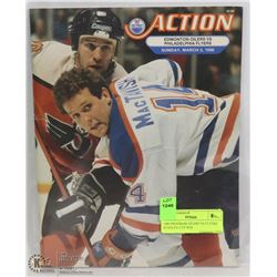 1986 PROGRAM OILERS VS FLYERS STANLEY CUP WIN