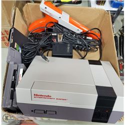 NINTENDO NES CONSOLE WITH 4 GAMES