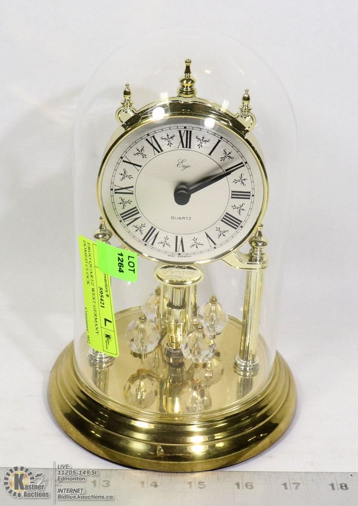 ERGO QUARTZ WEST GERMANY DOMED CLOCK