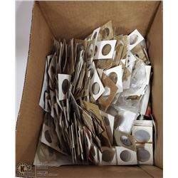 BOX OF MISC COIN HEADERS