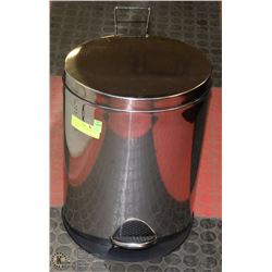 STAINLESS STEEL GARBAGE CAN WITH FOOT