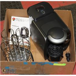 BOX W/ BOSCH TASSIMO COFFEE MAKER WITH