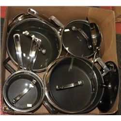 13-PC CIRCULON BRAND POT SET WITH LIDS,