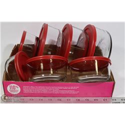 ANCHOR HOCKING GLASS STORAGE CONTAINERS