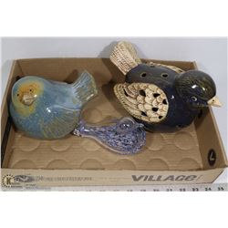 ASSORTED DECORATIVE BIRDS