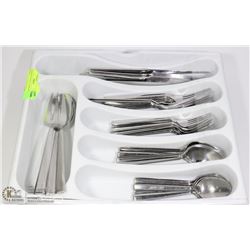STAINLESS STEEL FLATEWARE- 42 PIECES