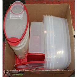 RUBBERMAID 16 PIECE PLASTIC FOOD STORAGE