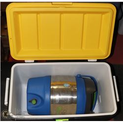 COLEMAN COOLER AND BUBBA KEG COOLER