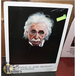 ALBERT EINSTEIN PRINT 18" X 25"