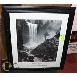 FRAMED JEFFREY SCOTT VERNAL FALLS PHOTOGRAPH
