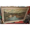 Image 1 : CIRCA 1900 J MORRIS LANDSCAPE. LISTED ARTIST LARGE