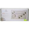 Image 1 : NEW LANDIA HOME 5PC BATH SET SATIN NICKEL FINISH