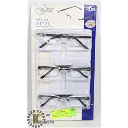 DESIGN OPTICS FOSTER GRANT READING GLASSES +2.50