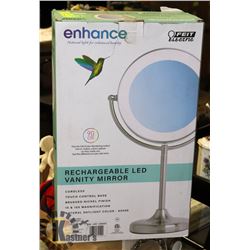 ENHANCE RECHARGEABLE LED VANITY MIRROR