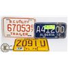 Image 1 : 3 VARIOUS TRAILER PLATES - VINTAGE 1967, '72 & '76