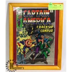 CAPTAIN AMERICA COLLECTORS COMIC #120 IN FRAME.