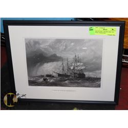 MEN OF WAR - FRAMED REPORCUCTION 1871 STEEL