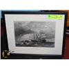 Image 1 : MEN OF WAR - FRAMED REPORCUCTION 1871 STEEL