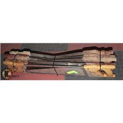 8 WOOD CUTTING SAW & 1 MEAT SAW