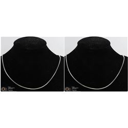 LOT OF 6 NEW 22" ROPE CHAINS