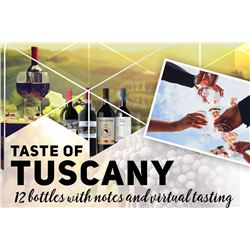 TASTE OF TUSCANY - TWELVE BOTTLES OF WINE & VIRTUAL TASTING