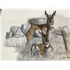 Image 2 : IKE*FOUST CHARCOAL AND WATERCOLOR ANTELOPE PRINT