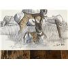 Image 3 : IKE*FOUST CHARCOAL AND WATERCOLOR ANTELOPE PRINT