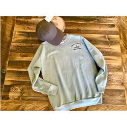SAGE GREEN SWEATSHIRT WITH COORDINATING BERETTA TACTICAL CAP - SIZE 3X