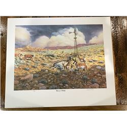 WATER FOR WILDLIFE LIMITED EDITION PRINT BY JERRY ANTOLIK