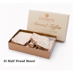 ONE ENTIRE CASE OF FAMOUS ENSTROM'S CHOCOLATE TOFFEE