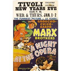 A Night at the Opera (MGM, 1935). Window Card (14" X 22 