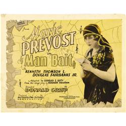 Man Bait (PDC, 1927). Title Lobby Card (11" X 14"). Pin 