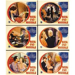 Week-End Marriage (Warner Brothers, 1932). Lobby Cards 