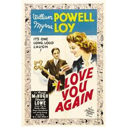 I Love You Again (MGM, 1940). One Sheet (27" X 41") Sty 