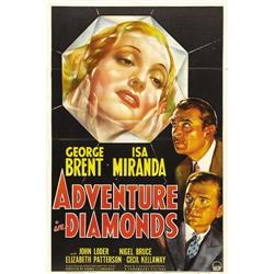 Adventure in Diamonds (Paramount, 1940). One Sheet (27  