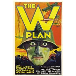 The W Plan (RKO, 1931). One Sheet (27" X 41"). Tears on 